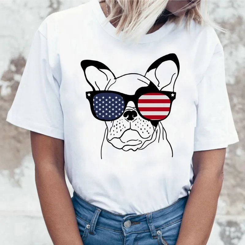 

Dachshund Pug Teckel Funny T Shirt Women Harajuku Cute French Bulldog Frances German Shepherd T-shirt Pit Bull Tshirt Top Female