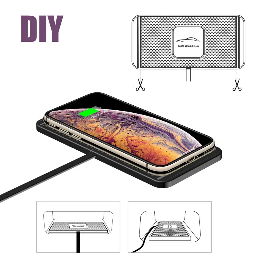 Беспроводное зарядное устройство Wireles 10 Вт для автомобиля | Мобильные телефоны и