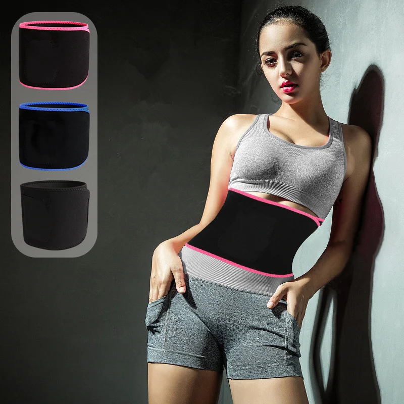 

CHAOBA 1pcs SBR exercise waist trimmer belt Slim weight loss sweat belt support gym to assist weight training fitness