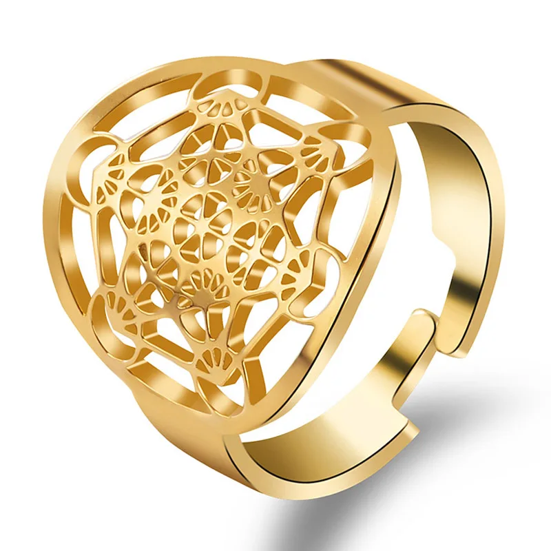 Метатрон куб браслет амулет для женщин и мужчин кольцо с символом Викинга