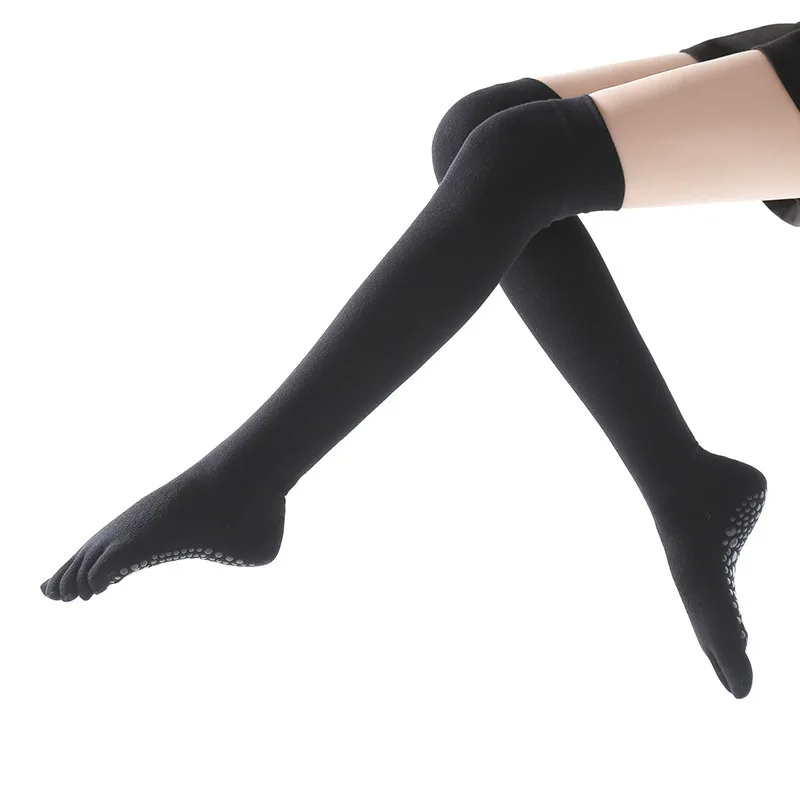 

Women's Non-slip Yoga Socks Cotton Over Knee High Sports Socks Fit for Ladies Dance Pilates Ballet Exercise Long Stocking