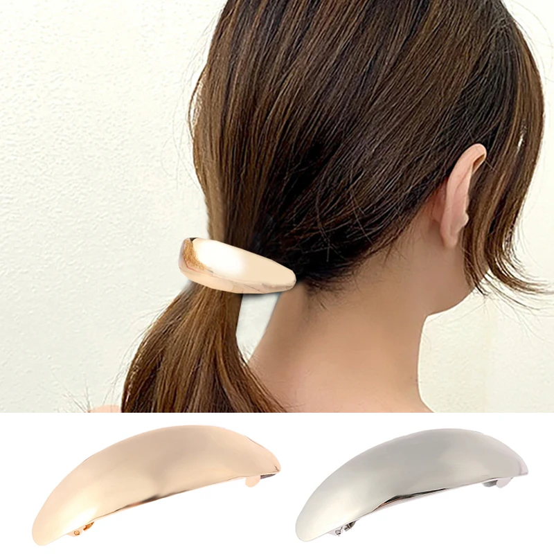 

Women's Fashion Alloy Hair Clips Barrettes Girls Hairpins Geometric Horsetail Headwear Ponytail Holder Hair Accessories