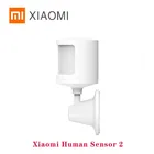 Датчик движения Xiaomi Human Sensor 2, мобильный контрольный прибор с поворотным держателем, для умного дома, работает с приложением Mi Home