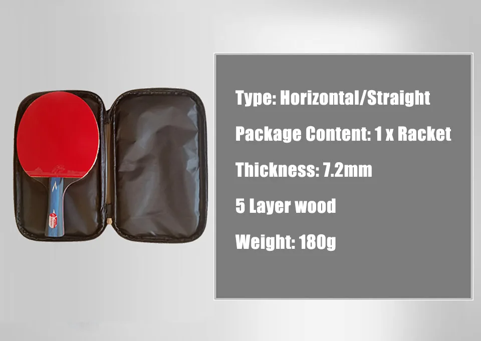 Профессиональная ракетка для настольного тенниса из углеродного волокна 1 шт.