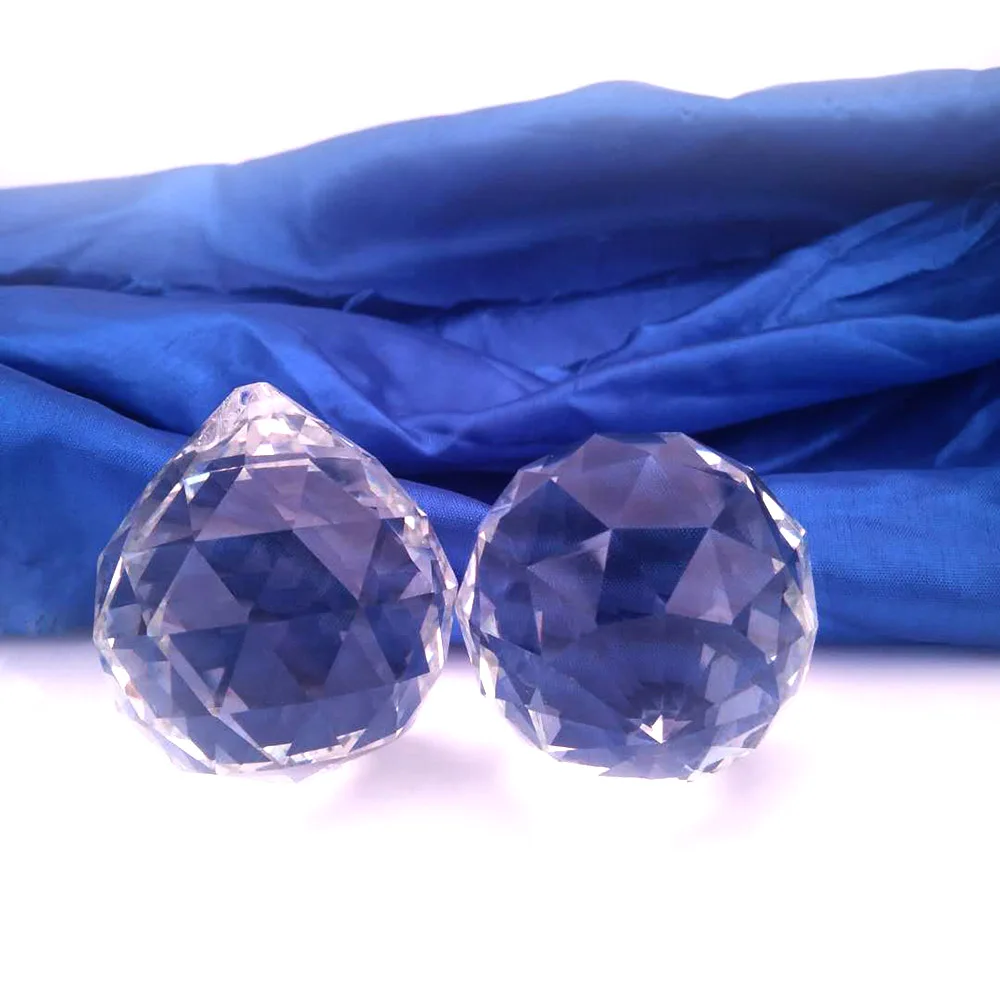 40 мм 8 шт прозрачные хрустальные люстры шары ограненные для подвесных ламп и