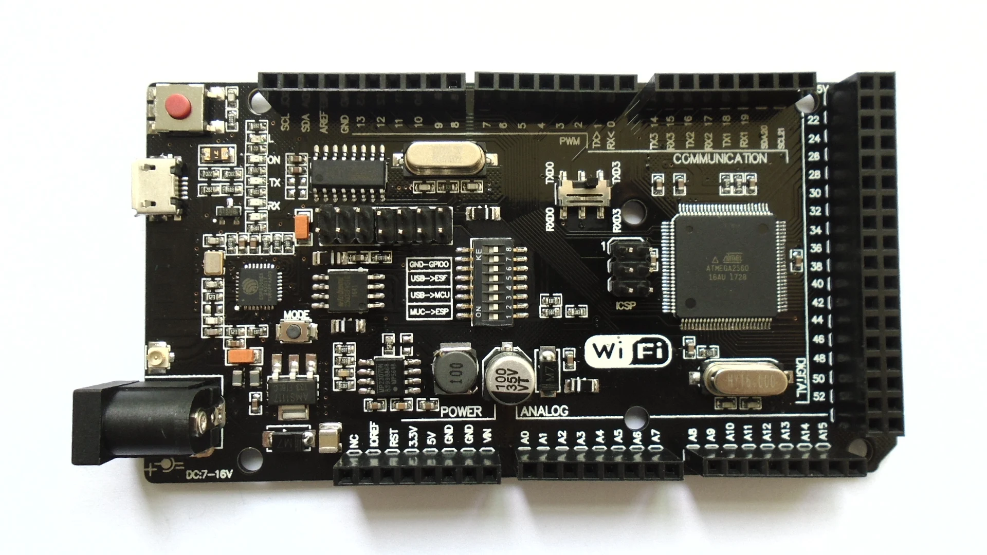 

WiFi R3 ATMEGA2560 + ESP8266 (32 Мб ОЗУ) Φ CH340G