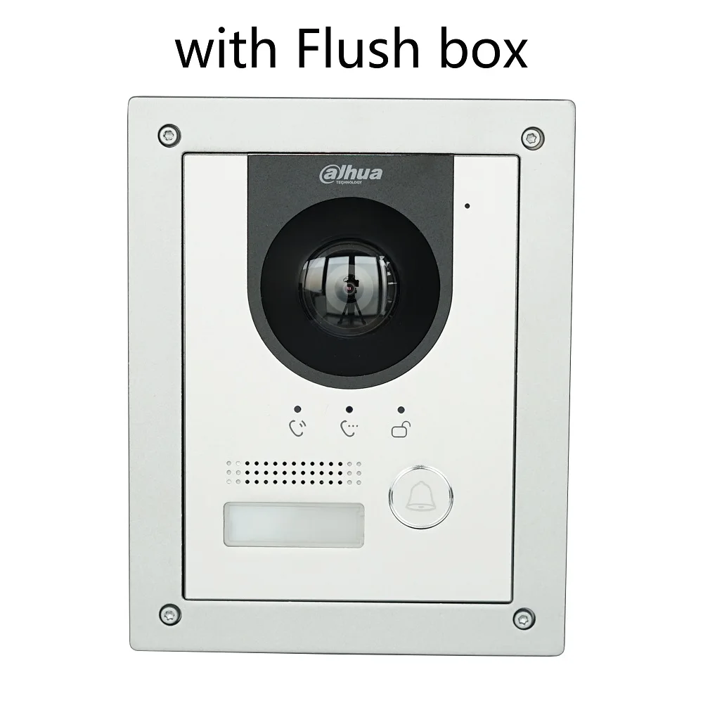 Dahua VTO2202F-P-S2 PoE(802.3af) и 2-проводной IP металлический дверной звонок для виллы