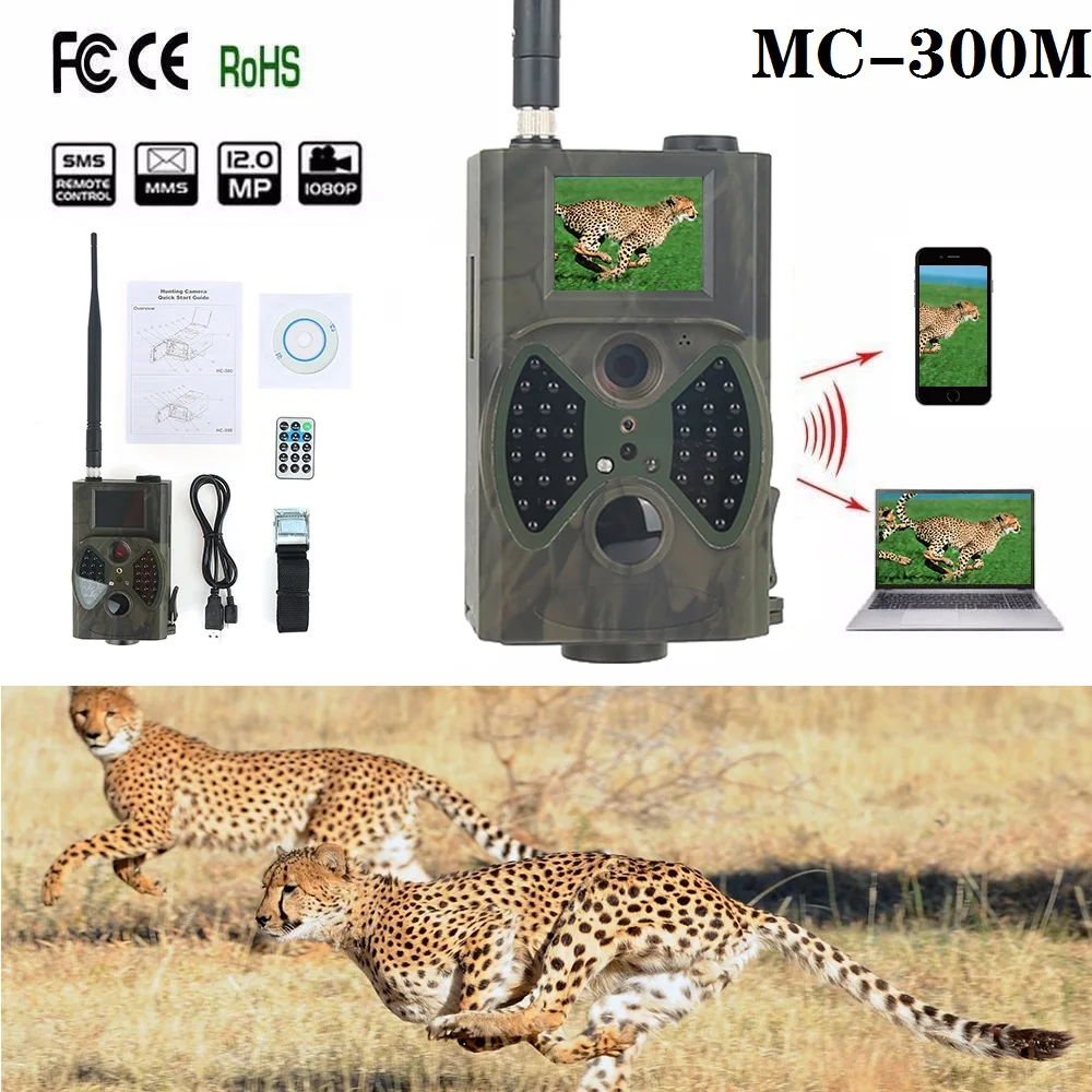 

HC300M Hunting Camera 940NM MMS GPRS Night Vision IR Infrared Trail Camera 12M Photo traps Wildlife Video Camera For Hunter #SD