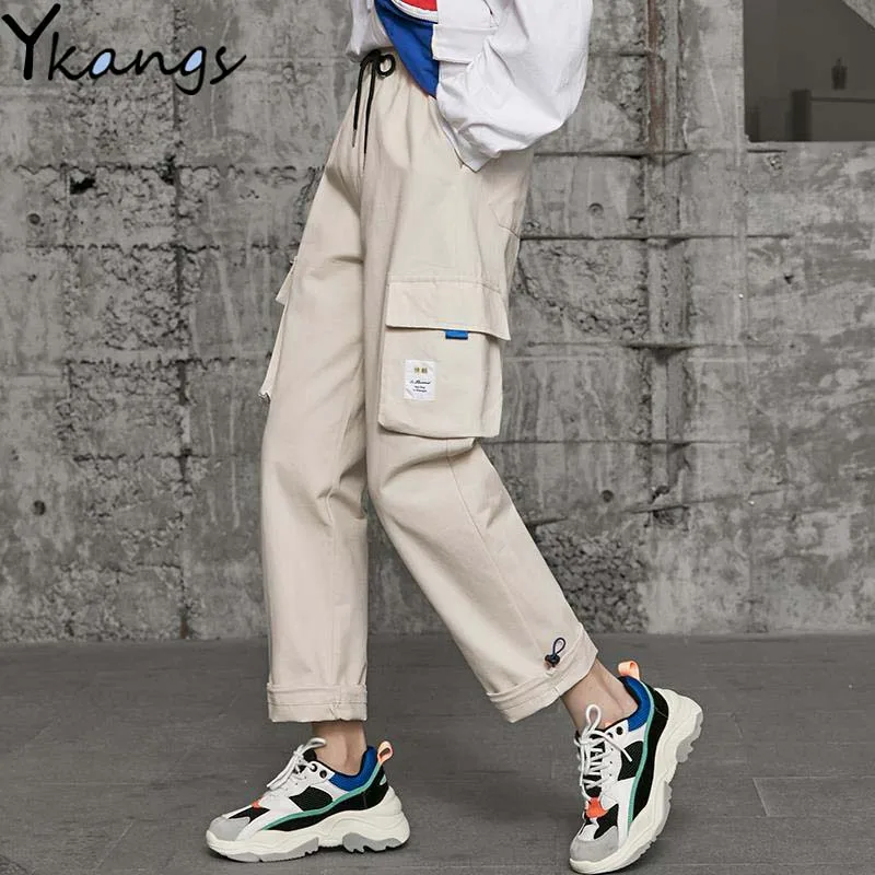 

Pants for Women Multi-pocket Harajuku Cargo Pants Korean Fashion Trousers Hip Hop Students Solid Pocket Baggy Pant Joggers Women