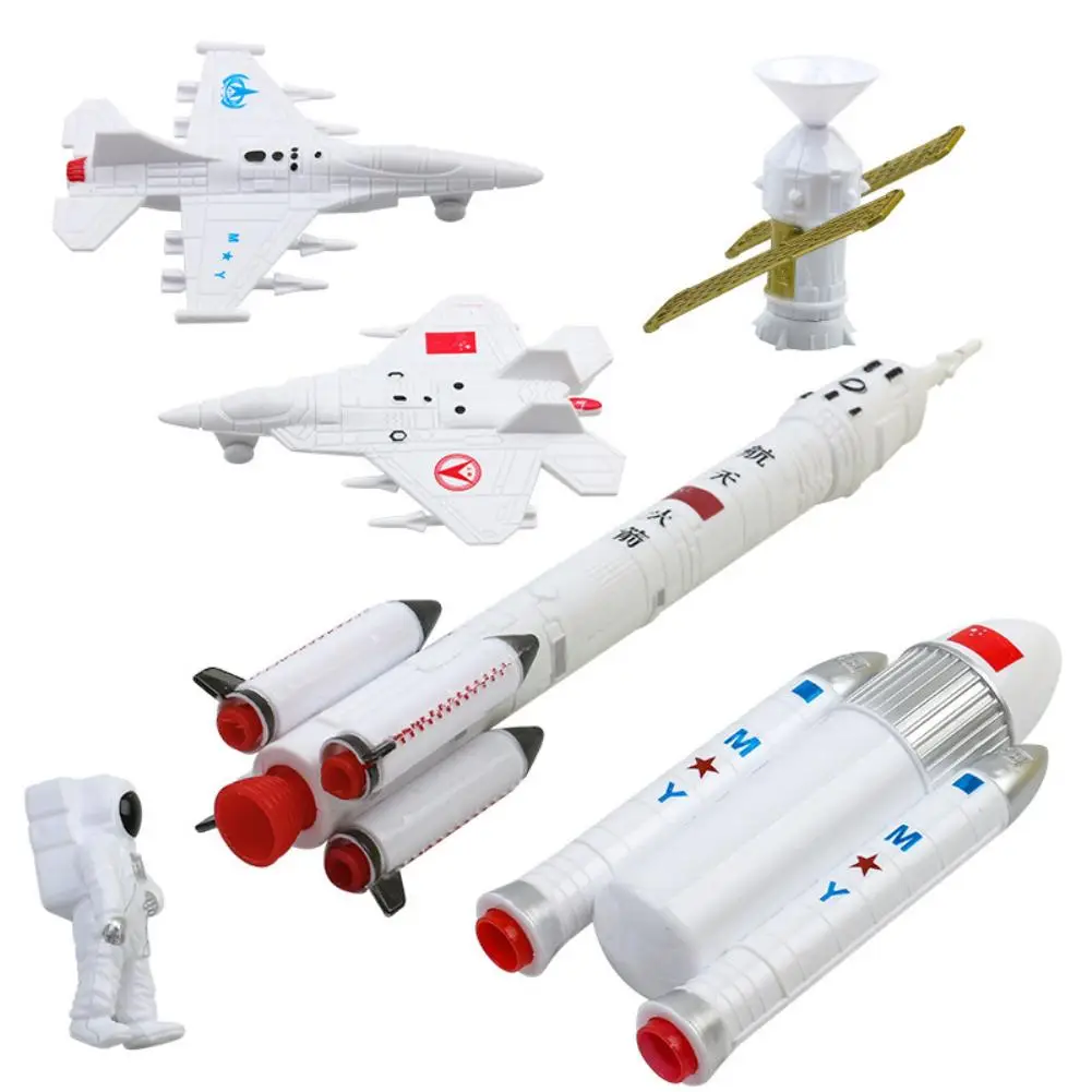 

Space Expedition Rocket Space Shuttle Space Satellite Set Toy 7pcs Aviation Model Set 868-B29 Back To The Future Children's Toys