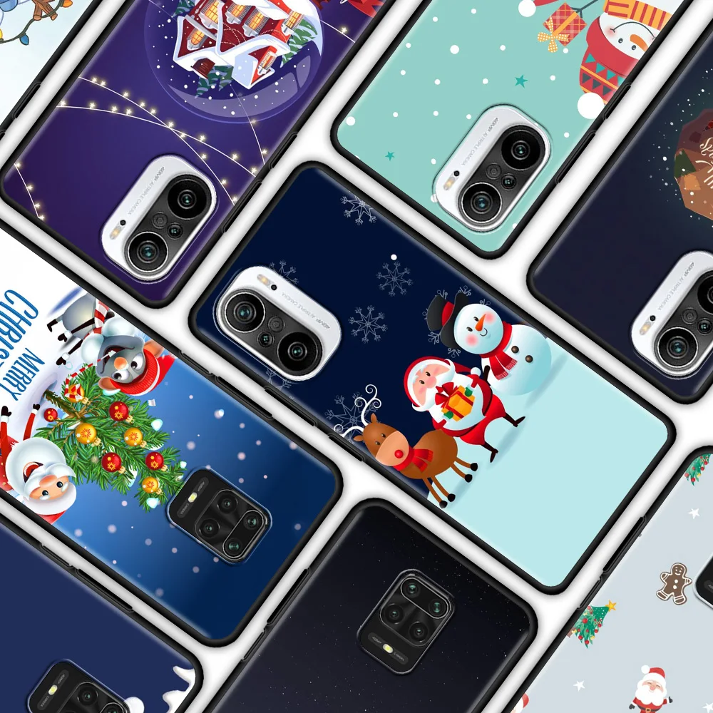 

Merry Christmas Santa Claus Phone Case for Xiaomi Redmi Note 9S 9 8 Pro 9C 7 8T 8 10 Pro 9A 7A K40 8A Soft Bag Cover Capa