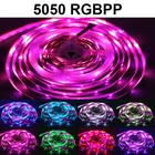 Светодиодная лента 5050 SMD RGB RGBPink (RGB + Pink) RGBWW (RGB + теплый белый) RGBCCT, гибкая LED полоска для дома, 5 м, светодиоды