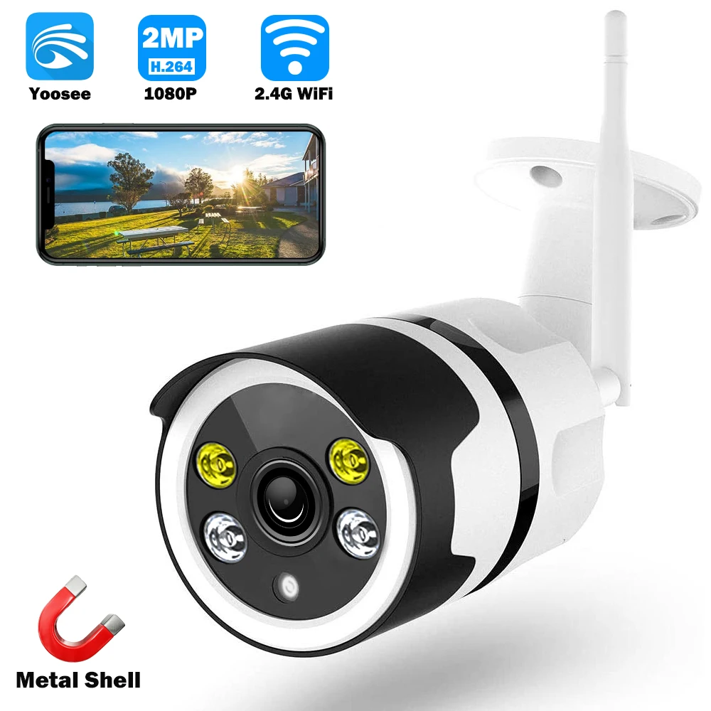 

2MP 1080P Yoosee Day Night Full Color Night Vision Outdoor Water-proof IP Bullet Camera Home Security Alarm CCTV Monitor