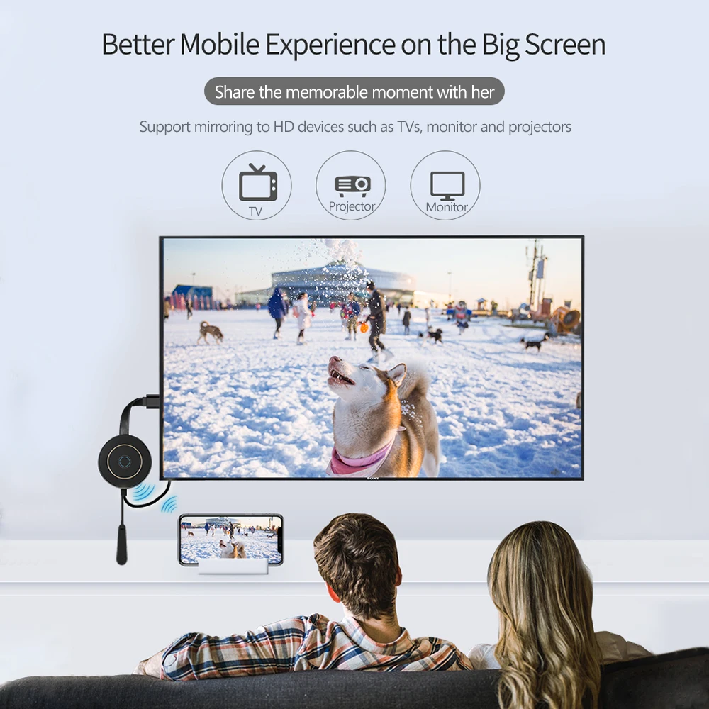 Mirascreen 2 4G/5G WiFi дисплей ключ приемник HD экран зеркальная DLNA Miracast Airplay для iOS Android Smat