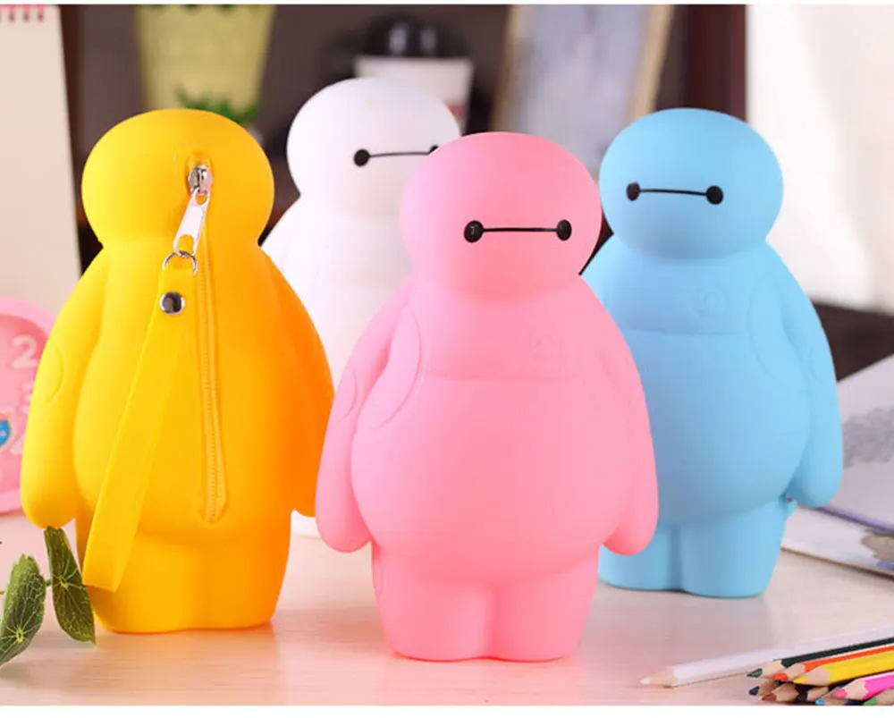 Силиконовый чехол с буквенным принтом Большой Герой Kawaii пеналы мульти