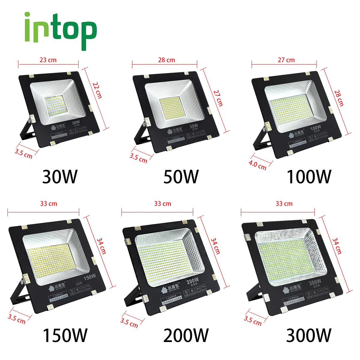 Светодиодный прожектор 30w50w100w150w200w300w ip65 водонепроницаемый наружный светодиодный