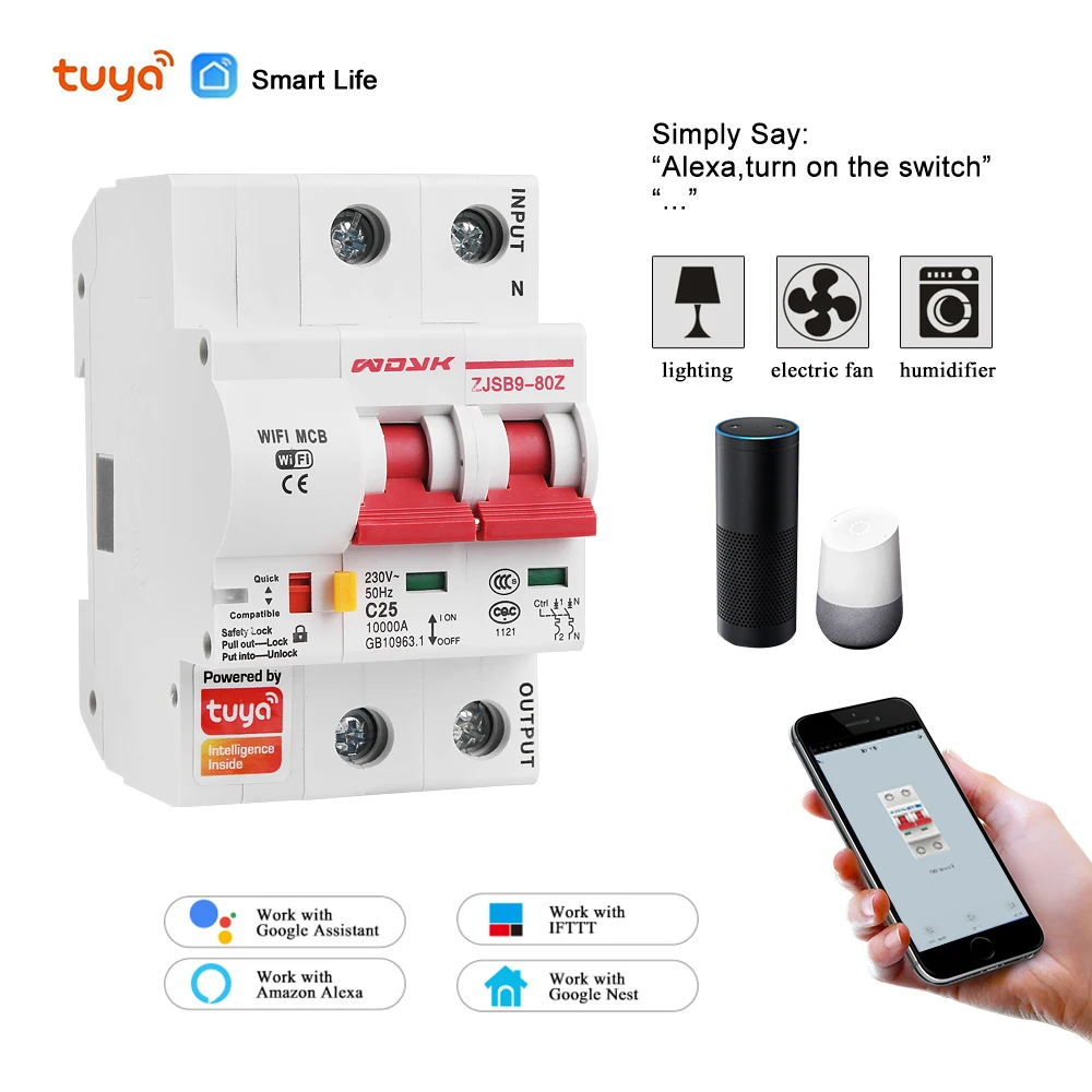 Приложение Smart Life(tuya) приложение Американская классификация проводов 2р WiFi смарт