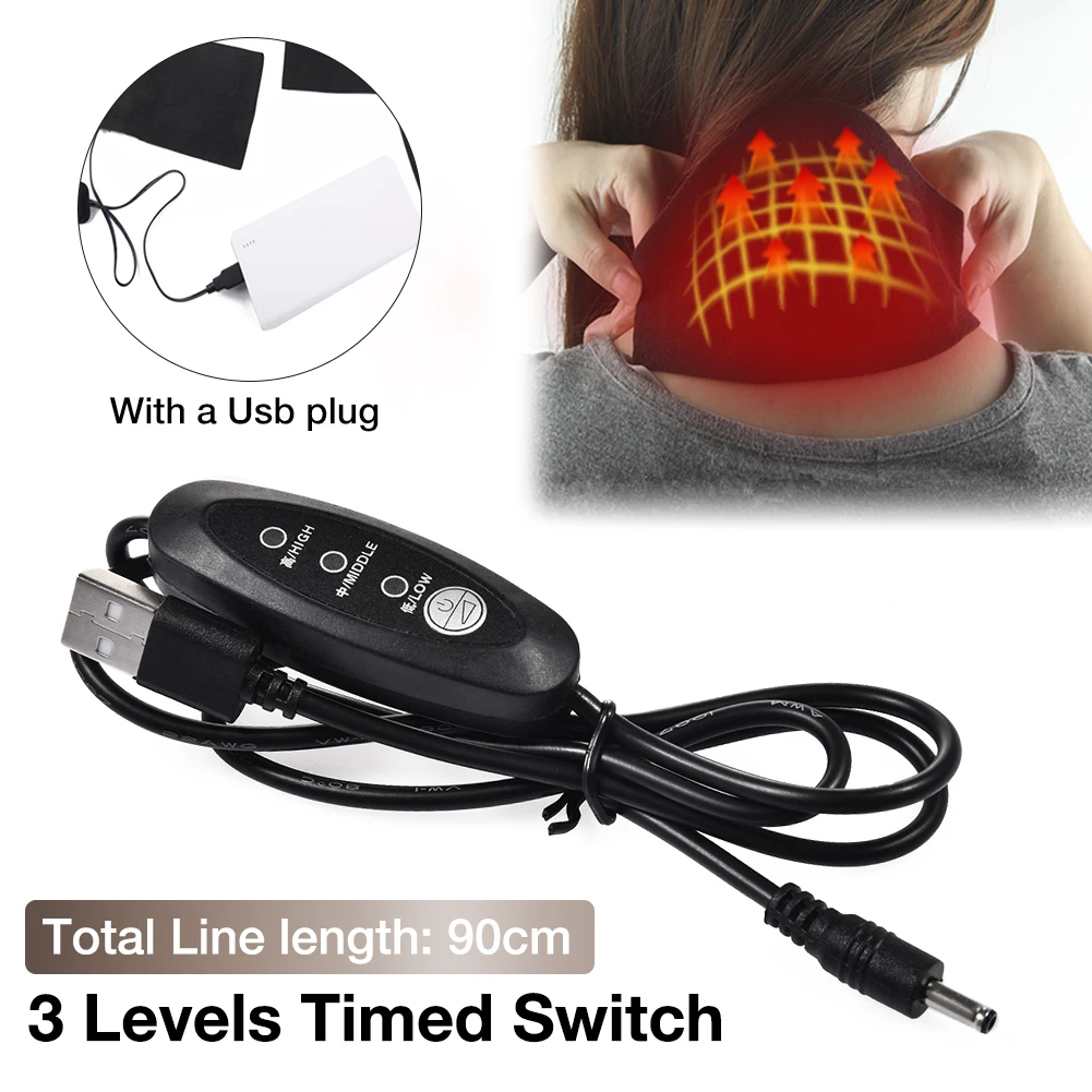 

USB DC3.5 Temperature Controller Adjustment Temperature Switch Timing 3-color Indicator Light DC Male Speed Adjusting Line