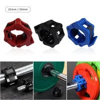 1pcs spinlock collars barbell collar lock dumbell clips clamp weight lifting bar gym dumbbell fitness body building 2550mm