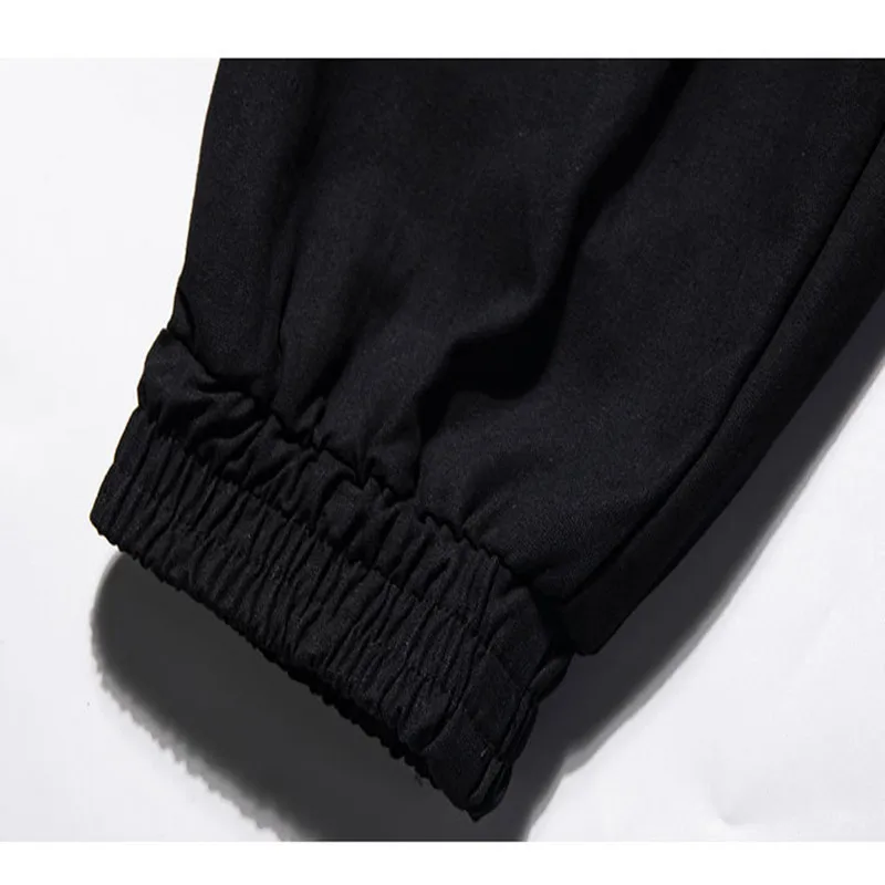 

Men's Solid Cargo Pants Hip Hop Multi Pocket Streetwear Jogger Sport Trousers Loose Sweatpants Ropa Hombre Cotton Pant P0120