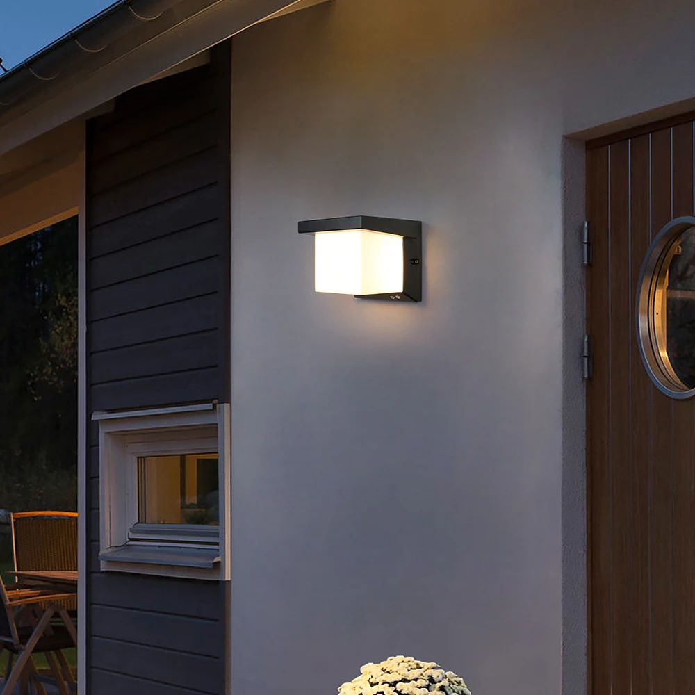 Европейский современный Уличный настенный светильник 10 Вт 20 светодиодов 3 цвета