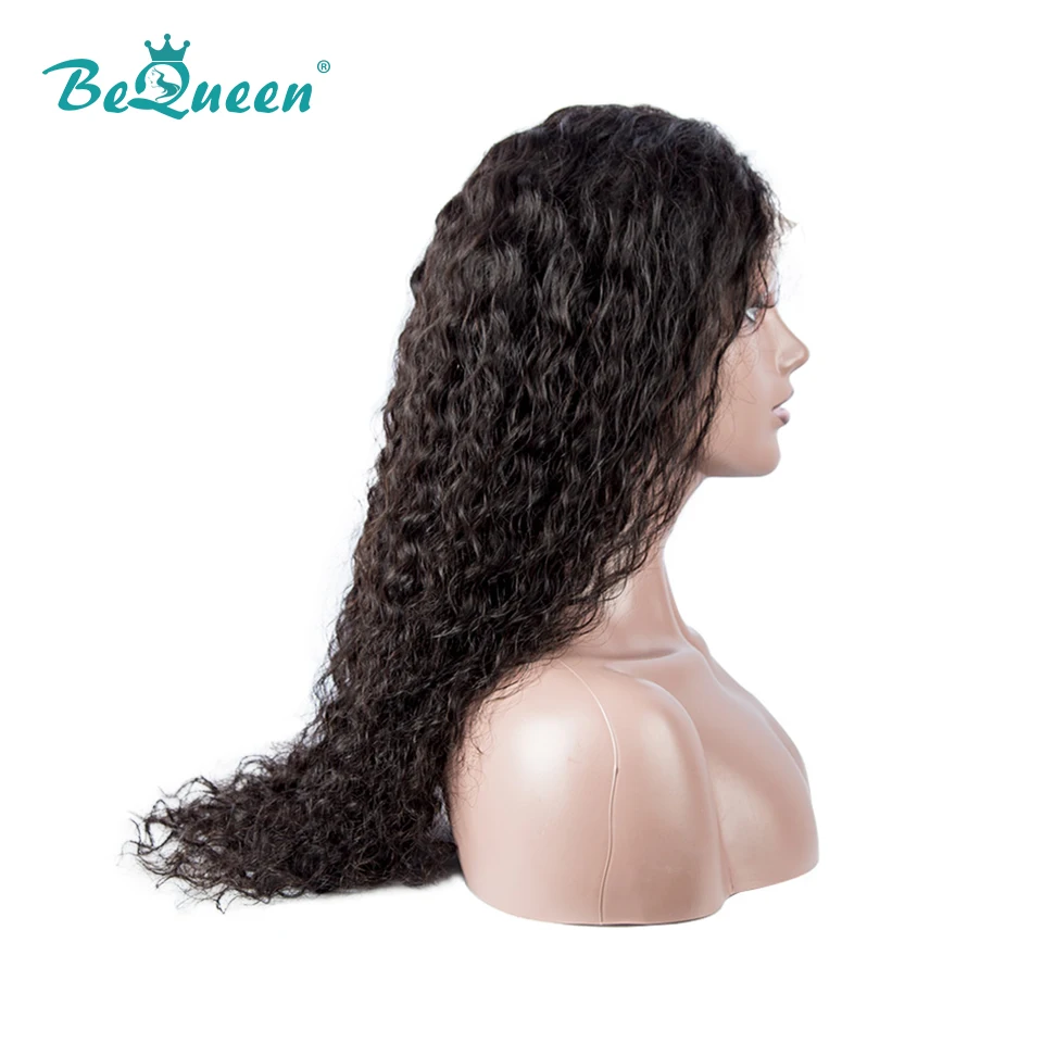 Парик BeQueen из натуральных волос на сетке спереди перуанские волнистые накладные