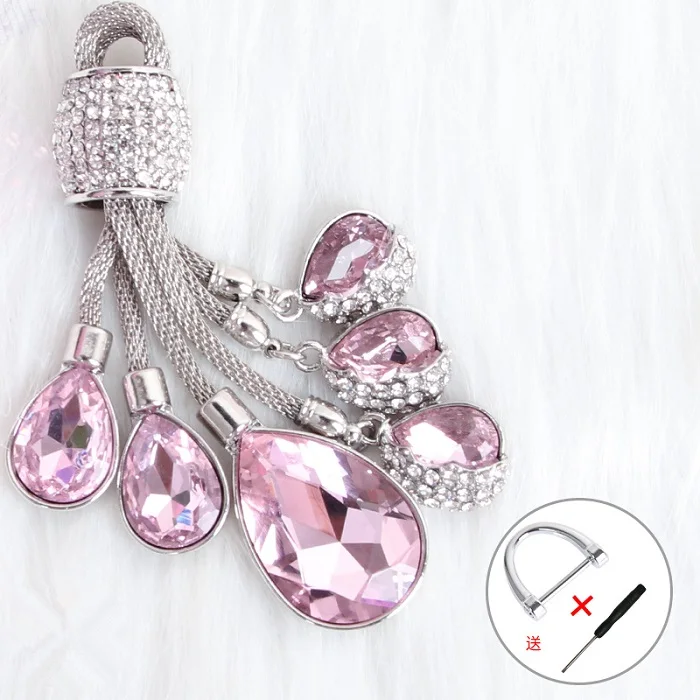 pink keyring Прочный жесткий мягкий чехол для ключей автомобиля из ТПУ для Toyota Hilux Revo Innova Rav4 Fortuner, чехол для дистанционного ключа, автомобильные аксессуары, брелок - Название цвета: pink keyring