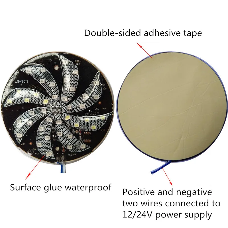 Светодиодный стробоскосветильник для стайлинга мотоцикла 12 В постоянного тока| |