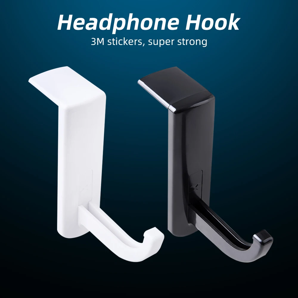 headphone holder earphone hook headset hanger for desk pc display monitor gaming earphone stand bracket head mounted accessories free global shipping