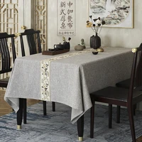 table cloth chinese table mat new chinese tea table cover cloth round table tablecloth rectangle embroidered tablecloth