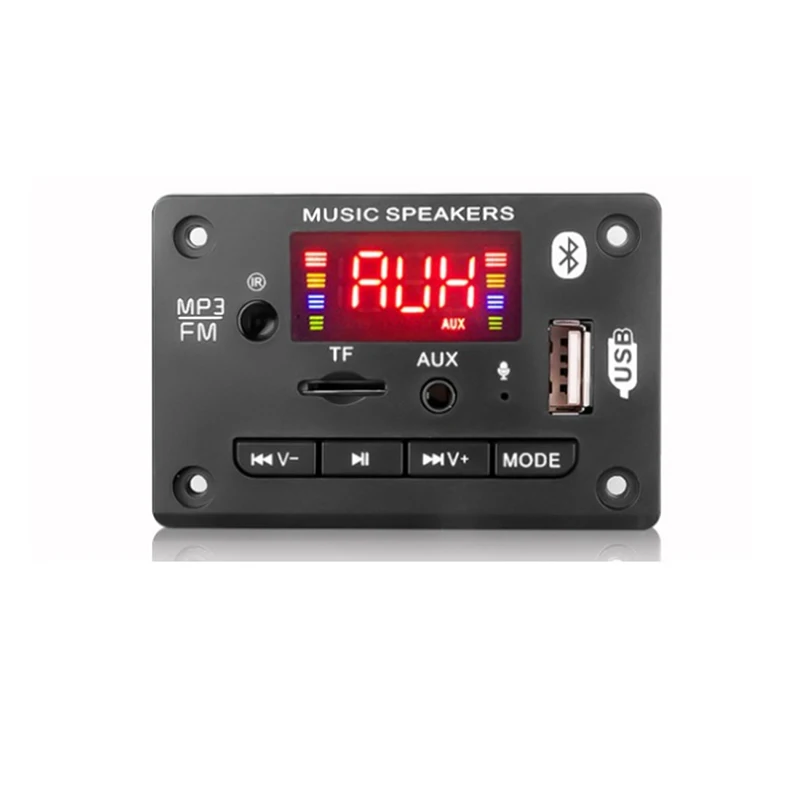 

1pc 5V 12V Bluetooth 5.0 Car FM Radio Module Support FM TF USB AUX Recorders
