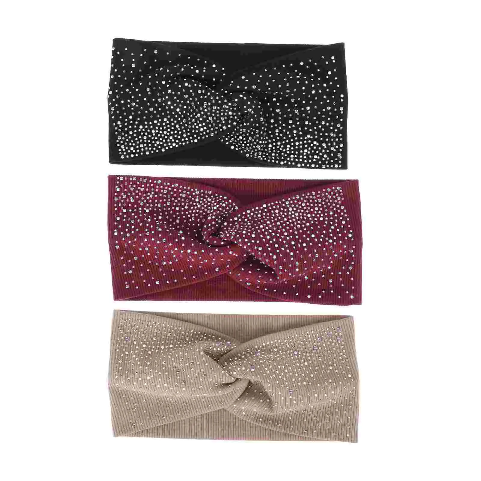 

3Pcs Elastic Yoga Headband Fitness Hair Band Cross Knot Headwrap Sports Headband