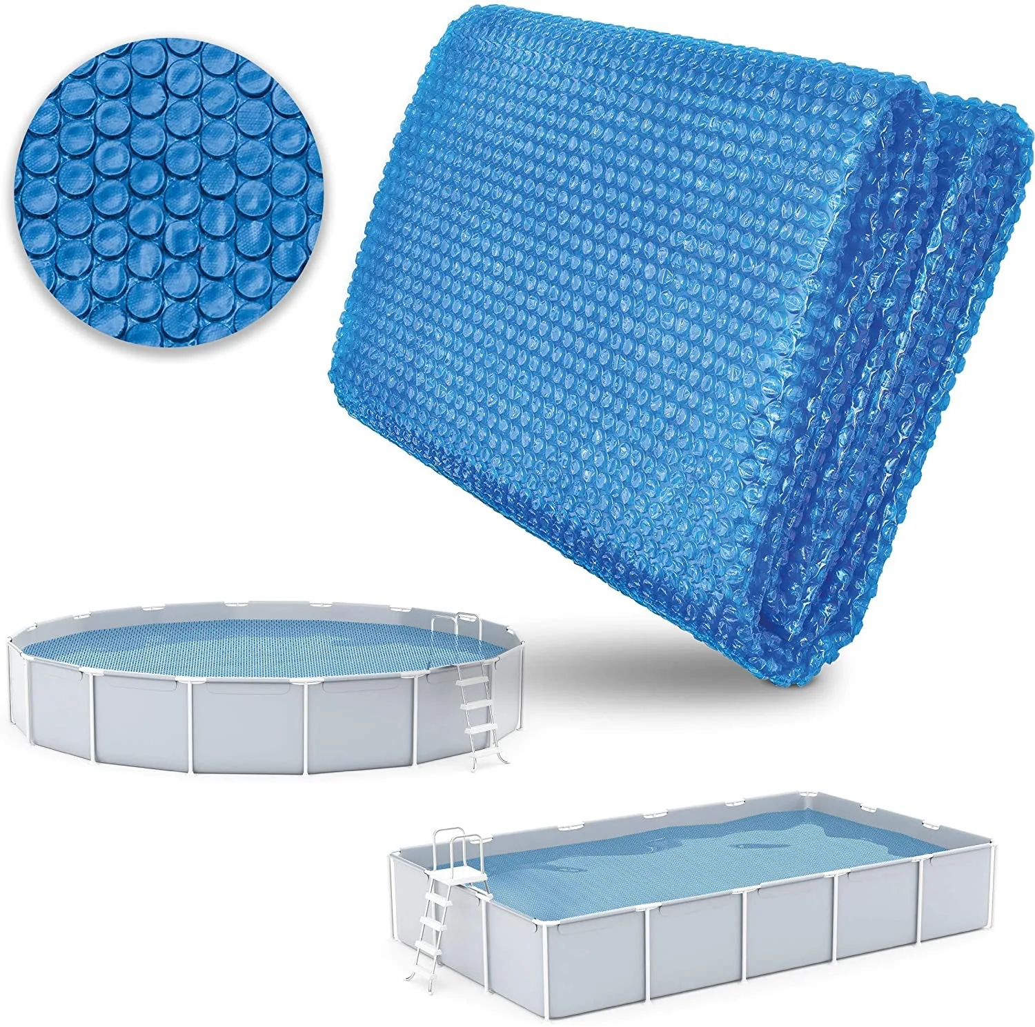 

Прямоугольное/Круглое покрытие для бассейна, уличное пузырьковое одеяло, теплоизоляция, пылезащитный чехол для бассейна