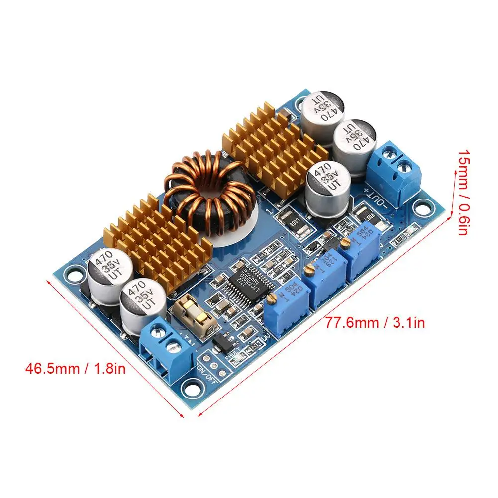 1 шт. DC-DC преобразователь постоянного тока в постоянный ток 5-32V постоянного тока до 1 V-30 V 10A автоматическое шаг вверх вниз Регулятор зарядки модуль питания-преобразователь Boost/Buck доска