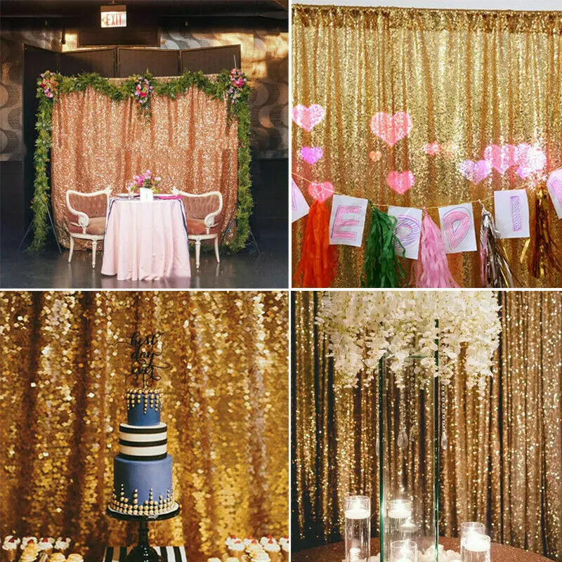 Фотофоны для вечевечерние мерцающие блестки занавески свадьбы декорация