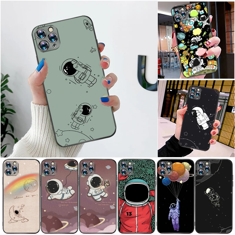 

Guardian AstronautPhone Case For iPhone 11 12 XS XR X Pro MAX 6 6S 7 8 Plus SE 2020 Back Cover Cases Carcasa