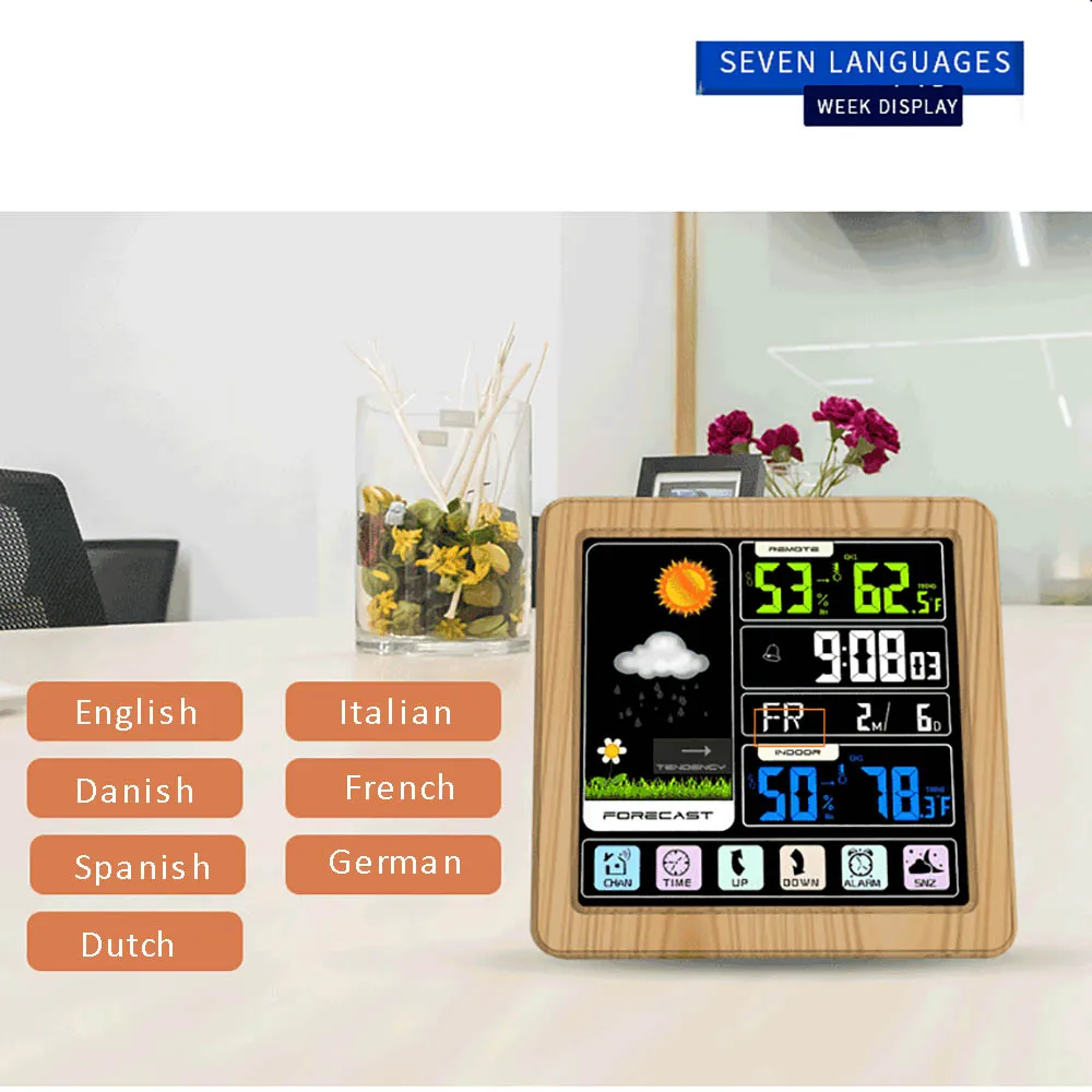 Беспроводной сенсорный экран для дома и улицы термометр влажности гигрометр