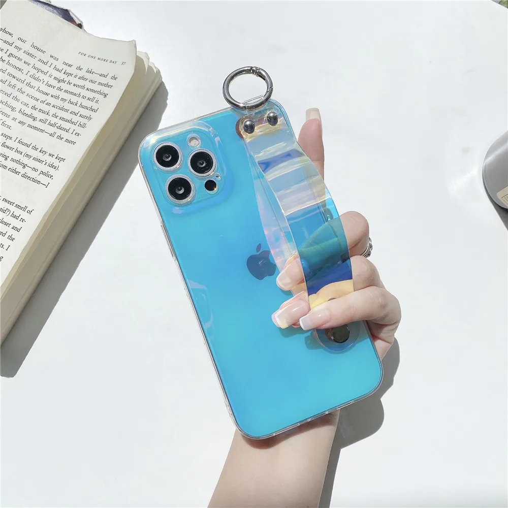 Чехол Redmi Note 9 Pro с лазерным рукавом "Радужный ремешок на запястье" для Xiaomi 10 8 7 9C 10S 9T, мягкий силиконовый чехол.