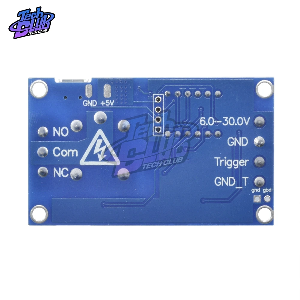 Релейный модуль с задержкой времени Micro USB 5 В 4 кнопки цифровая трубка 3 цифрами