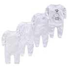 Roupas bebe deНовый комбинезон для маленьких мальчиков, комбинезон из 100% хлопка для маленьких девочек, комбинезон для малышей 0-12 месяцев, цельный комбинезон