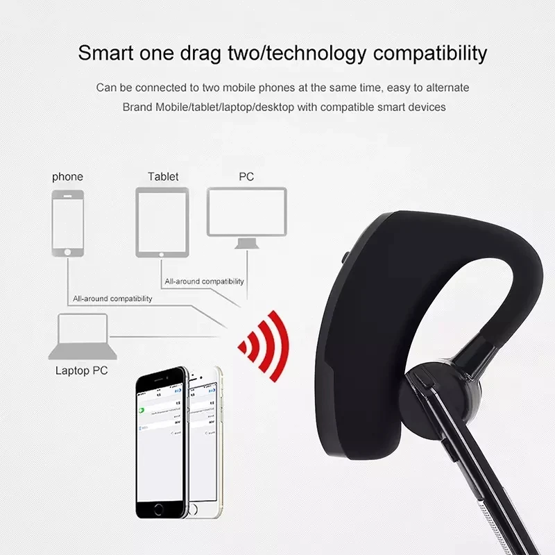 Бизнес Беспроводная Bluetooth 5 0 гарнитура стерео наушники с шумоподавлением