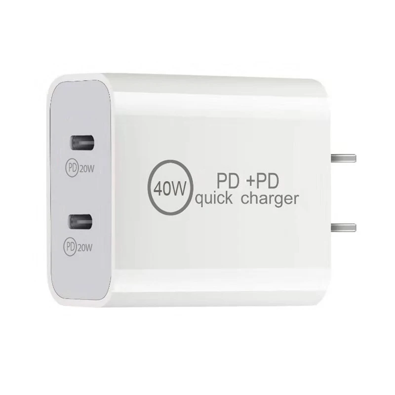Зарядное устройство PD 20 Вт + Type-C QC3.0 с двумя портами вилка EU/US адаптер быстрой
