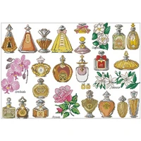 top perfume bottle patterns counted cross stitch 11ct 14ct 18ct diy cross stitch kits embroidery needlework sets