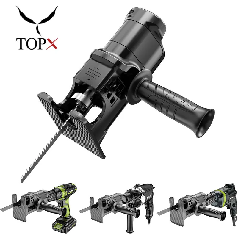Portable Electric Drill Modified To Saws Reciprocating Saw Adapter With Sawblade For Wood Metal Cut Parts Jig Tool | Инструменты