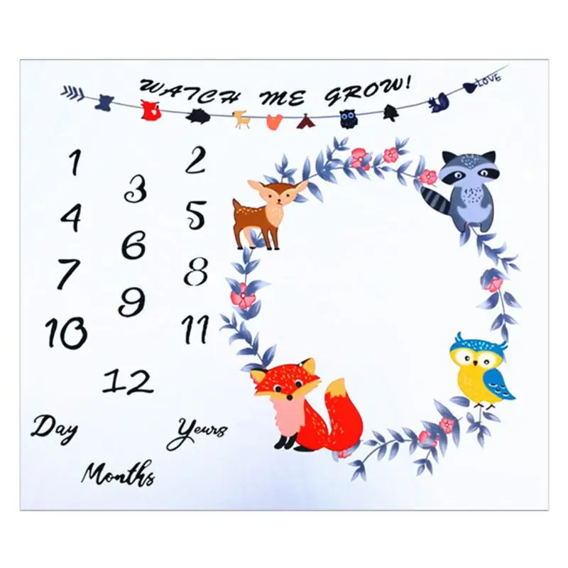 Для новорожденных веху симпатичное Животные узор Коврик Одеяло фотография фон