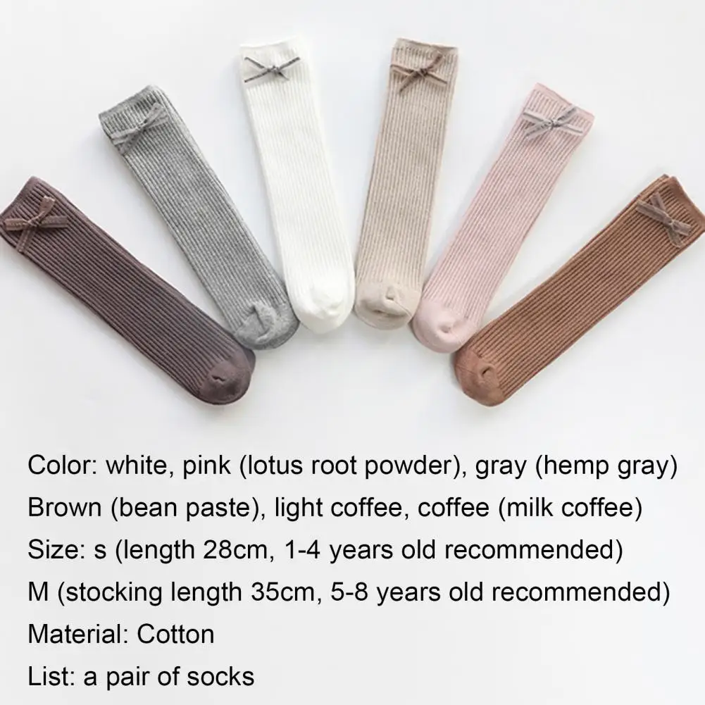 

Knee High Socks Well Stretchy Breathable Comfortable Toddlers Boneless Suture Socks for Kids Girl Boy Cotton Socks