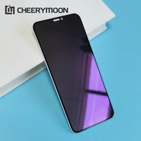 top mf screen protector purple lightanti peeping for iphone 12 11 pro max mini 6 6s 7 8 plus x xs xr secret proof privacy glass