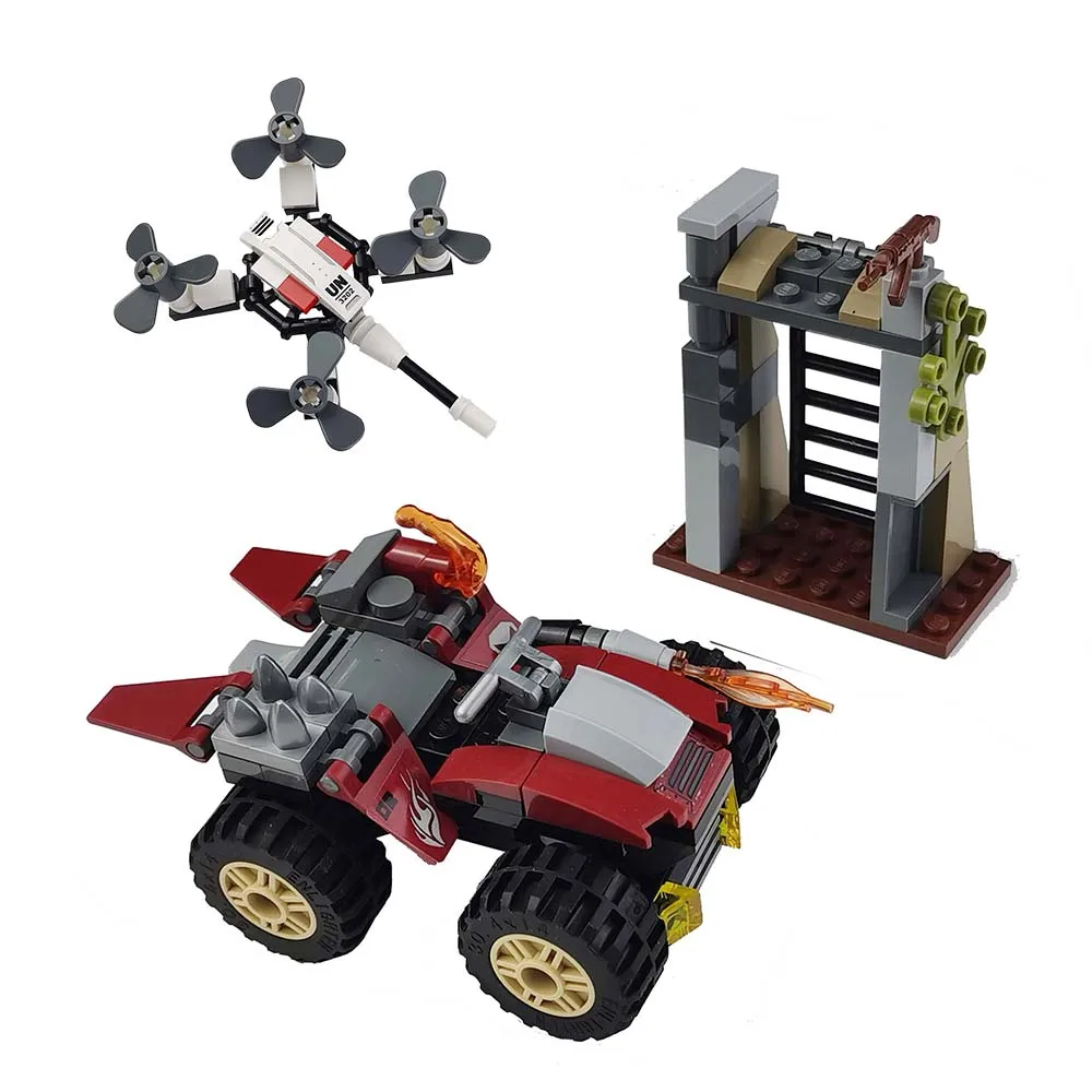 Просветить строительные блоки для детей по силы гром Миссия горой 128 шт.