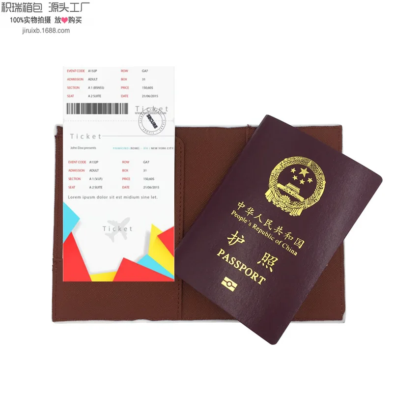 Кожаный холодный Держатель для паспорта с изображением цветов кролика кота