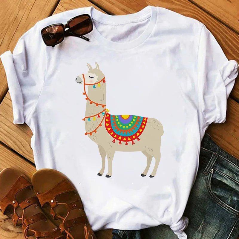 Забавный трава грязи лошадь печатных Женская футболка мода Графический Harajuku с